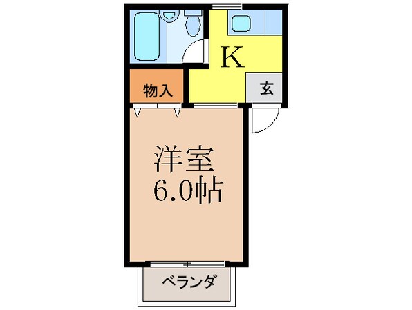 ホウワハイツの物件間取画像